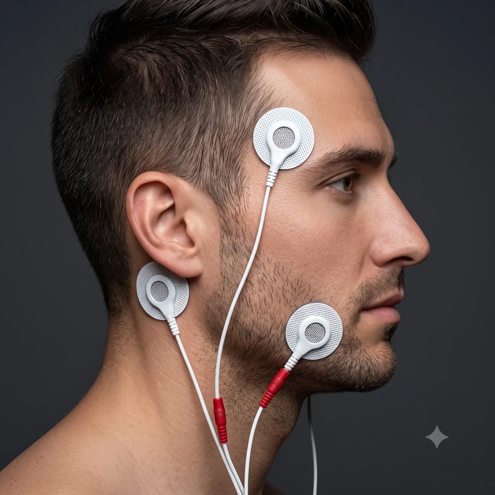 Aplicação de TENS na musculatura facial