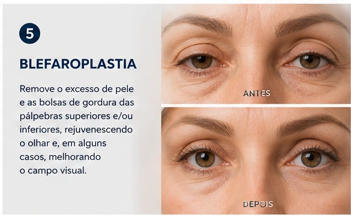 Blefaroplastia — cirurgia estética das pálpebras