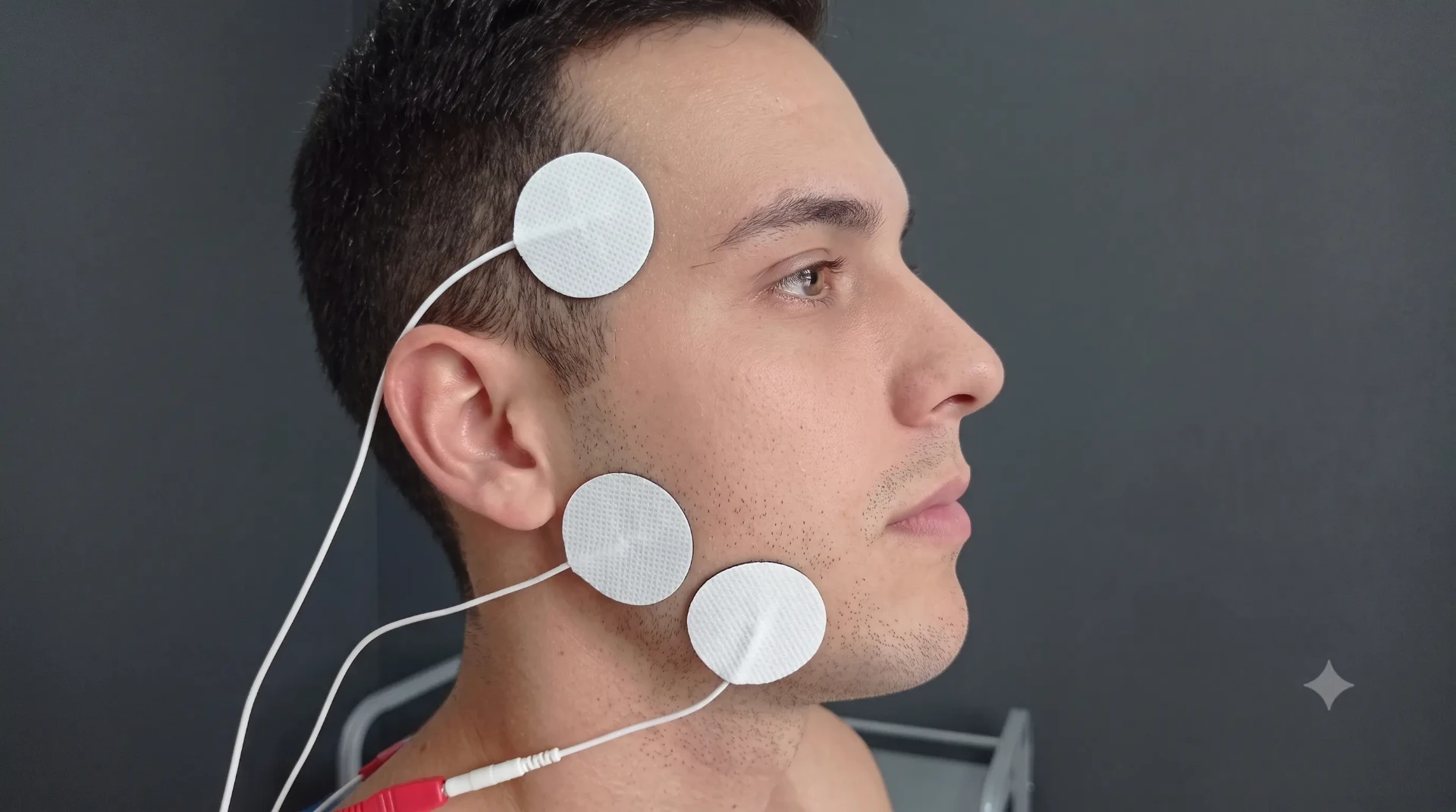 Aplicação de TENS na musculatura facial